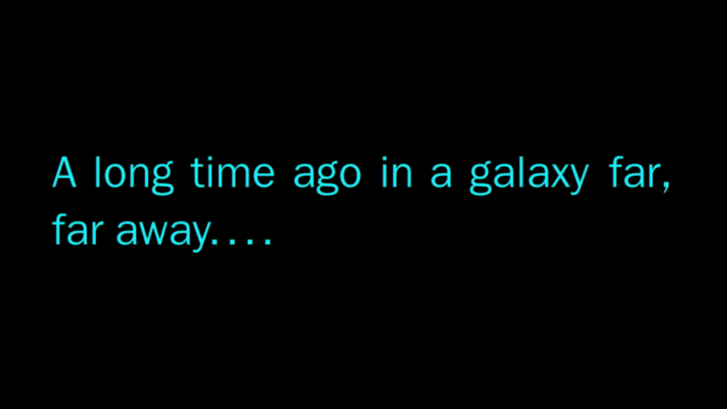 Star Wars intro text